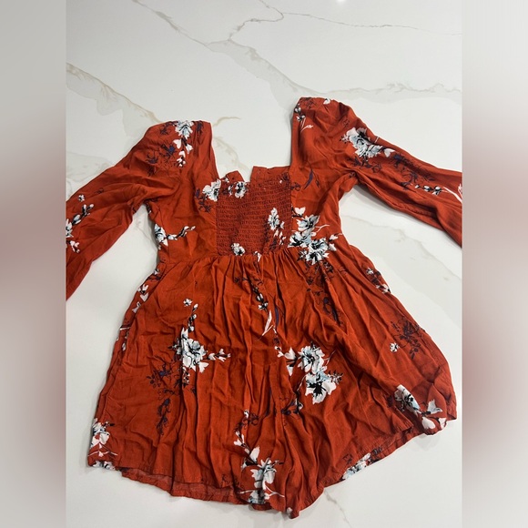 Floral Urban Outfitters longsleeve romper XS - Picture 2 of 4